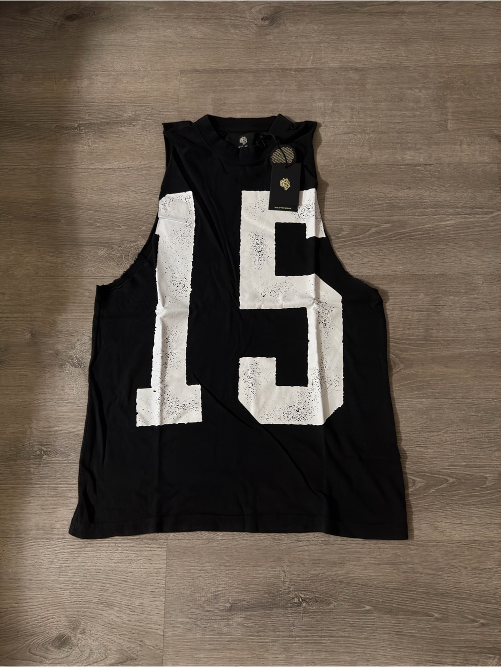 Darc Sport Black Muscle Tee with White '15' Graphic